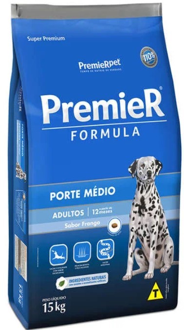 PREMIER FORMULA RAÇAS MEDIAS ADULTO 15KG