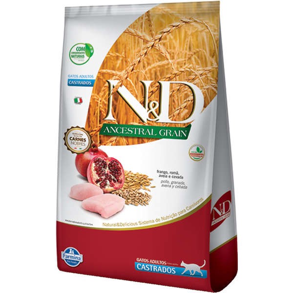 FARMINA N&D LOW FELINE FRANGO ADULT CAST. 7.5KG