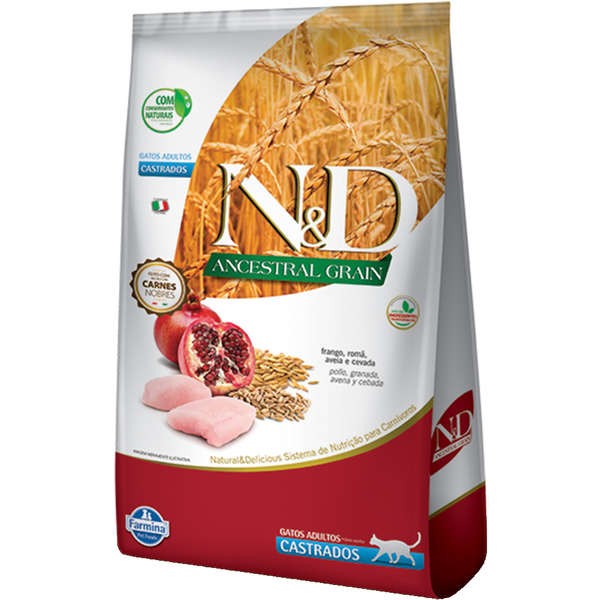 N&D LOW FELINE FRANGO ADULTO CASTRADO 7.5KG