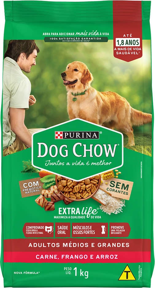 DOG CHOW ASPS ADT EXTLIFE MED GDE 1 KG