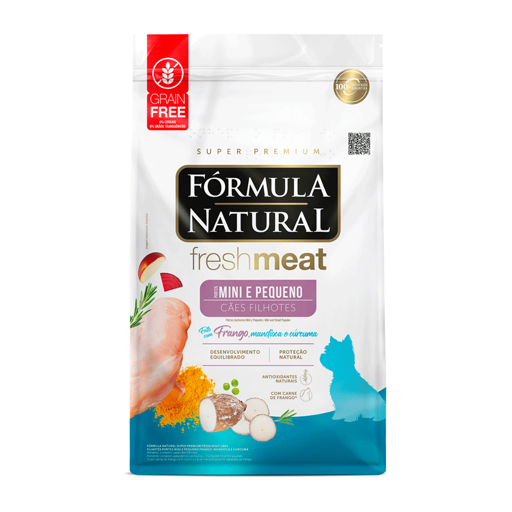FÓRMULA NATURAL FRESH MEAT, CÃO FILHOTE MINI/PEQUENO (10,1KG)