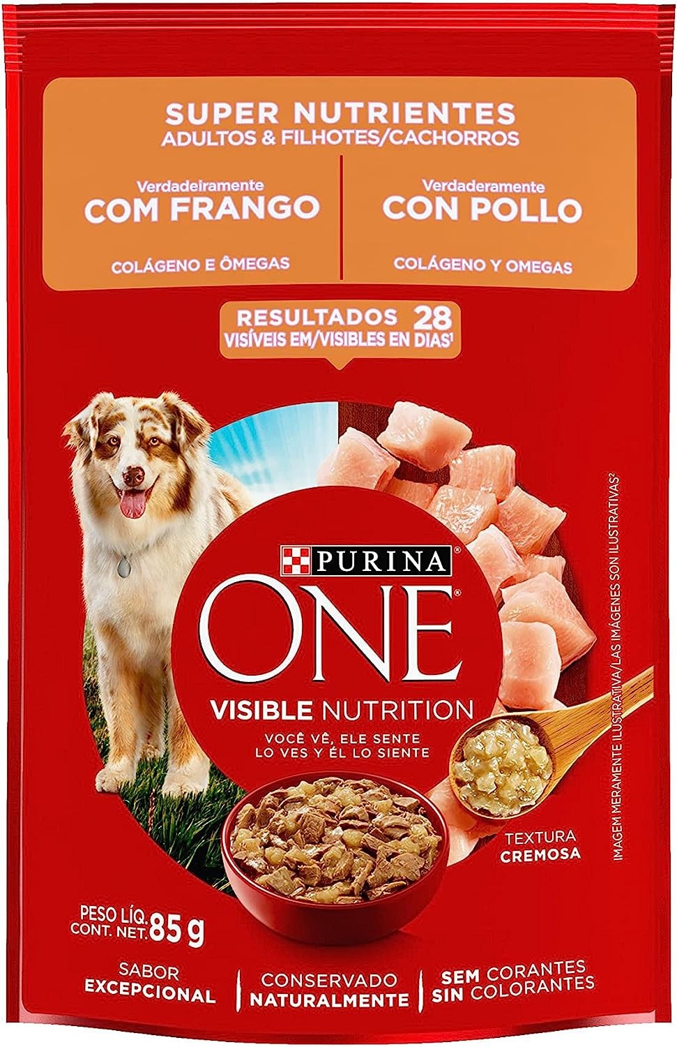 SACHE PURINA ONE CÃES SUPER NUTRIENTES 85G