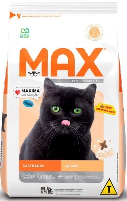 MAX GATOS CASTRADOS SALMÃO 10,1KG