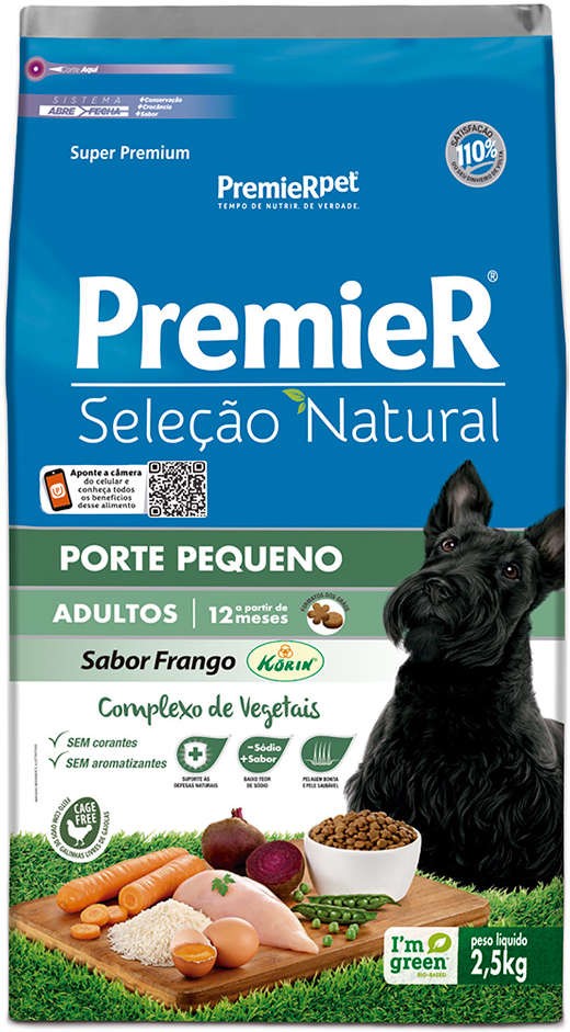 PREMIER SELEÇÃO NAT CAES AD RAC PEQ 2,5 KG