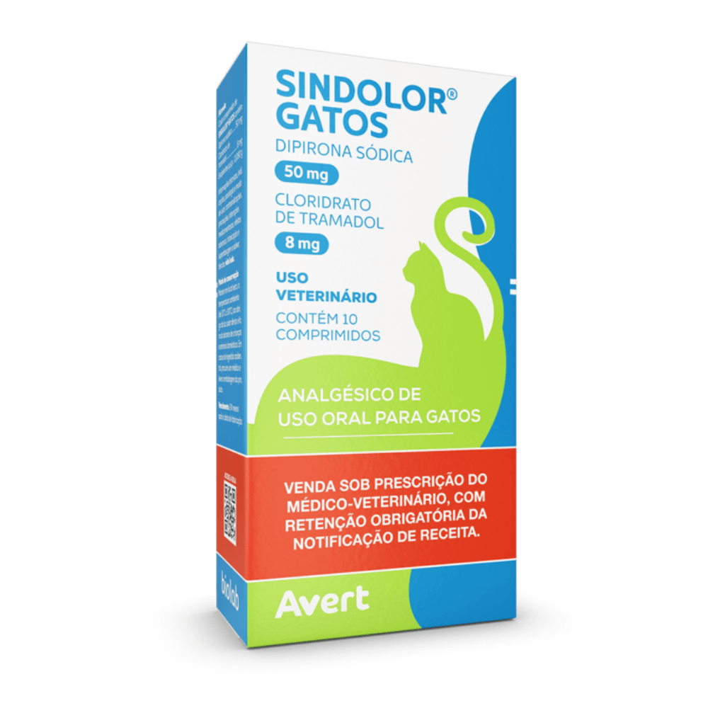 SINDOLOR GATOS 50/8MG - 10 COMPRIMIDOS (NECESSÁRIO RECEITA)