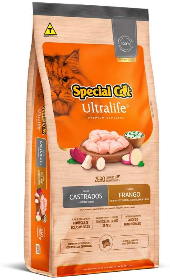 SPECIAL CAT ULTRALIFE CASTRADOS FRANGO (20KG)