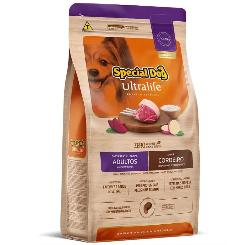 SPECIAL DOG ULTRALIFE, RAÇAS PEQUENAS ADULTOS - CORDEIRO (20KG)