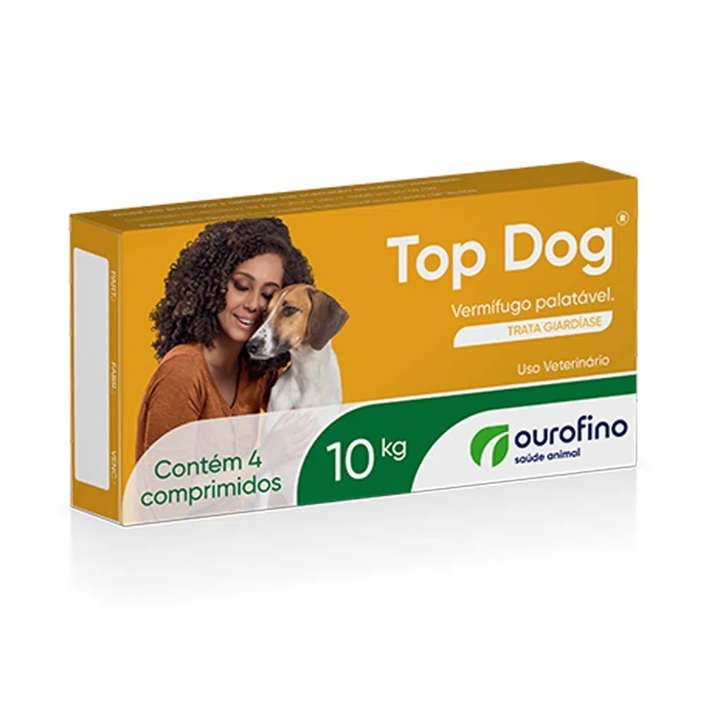 VERMÍFUGO TOP DOG 10KG OUROFINO