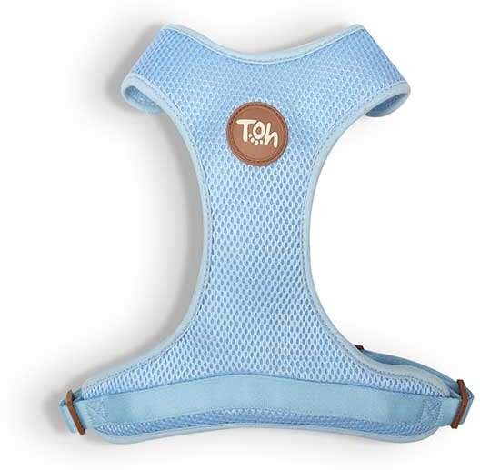 CONJUNTO PEITORAL E GUIA MESH AZUL (TAMANHO PP)