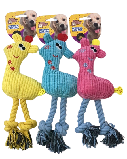 DOG PELUCIA GIRAFA 28X11CM- BOM AMIGO