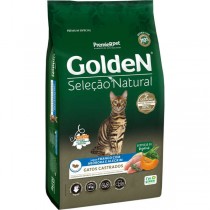 GOLDEN SELEÇÃO NATURAL GATOS ADULTOS CASTRADO ABOBORA 3KG