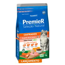 PREMIER SELEÇÃO NATURAL  GATOS ADULTO CASTRADOS 1,5 KG