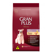 GRAN PLUS MENU SENIOR RAÇAS PEQUENAS FRANGO E ARROZ 3KG