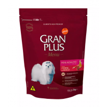 RAÇÃO GRAN PLUS MENU MINI AD CARNE/ARROZ 3 KG