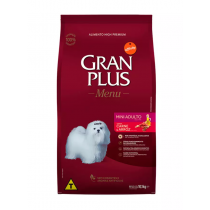 RAÇÃO GRAN PLUS MENU MINI AD CARNE/ARROZ 10,1KG