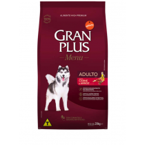 RAÇÃO GRAN PLUS MENU MÉDIO E GRANDE ADULTO CARNE/ARROZ SC 20 KG