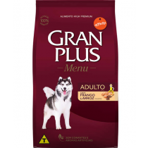 RAÇÃO GRAN PLUS MENU ADULTO FRANGO/ARROZ SC 15 KG