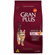 RAÇÃO GRAN PLUS GATO ADULTO SALMÃO/ARROZ 10,1KG