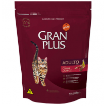 RAÇÃO GRAN PLUS GATO ADULTO CARNE 3KG