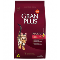 RAÇÃO GRAN PLUS GATOS ADULTO CARNE 10,1KG