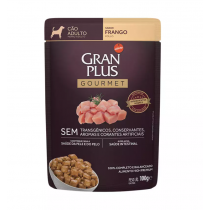 RAÇÃO GRAN PLUS ADULTO FRANGO SACHÊ 100 GR