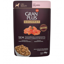 RAÇÃO GRAN PLUS MENU ADULTO SALMÃO SACHÊ 100G