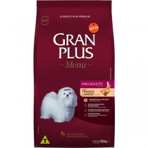 RACÃO GRAN PLUS MENU ADULTO MINI FRANGO/ARROZ SC 10,1KG