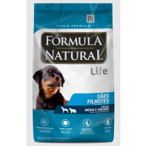 FORMULA NATURAL LIFE FILHOTE PORTE MEDIO/ GRANDE 15 KG