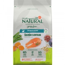 RAÇÃO GATO GUABI NATURAL GRAIN FREE CASTR SALMAO/LENTILHA 7,5KG