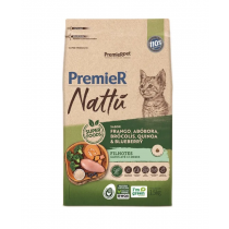 RAÇÃO PREMIER NATTU GATOS FILHOTES  SABOR ABOBORA 1,5KG