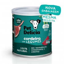 PET DELICIA CÃES CORDEIRO COM LEGUMES 320G