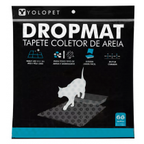 TAPETE PRETO CAIXA DE AREIA GATO  GG 68X80CM