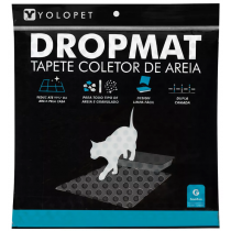 TAPETE PRETO CAIXA DE AREIA GATO G  - 56X68CM