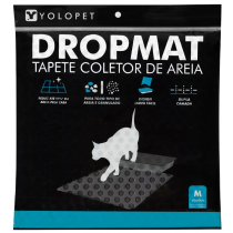 TAPETE PRETO CAIXA DE AREIA GATOS M - 45X60CM