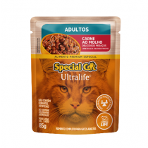 SACHÊ SPECIAL CAT ULTRALIFE ADULTOS SABOR CARNE 85G