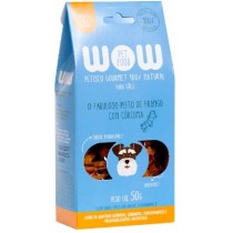 WOW PETISCO NATURAL PARA CAES  FRANGO COM CURCUMA 50G