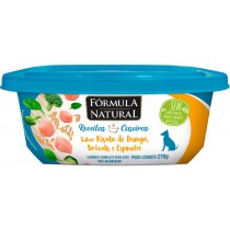 FORMULA NATURAL CAES RISOTO DE FRANGO,BROCOLIS E ESPINAFRE 270g