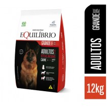 EQUILÍBRIO CÃES ADULTO  PORTE GRANDE CARNE 12KG