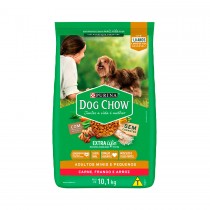 DOG CHOW ADULTO MIN/ PEQ CARNE/ FRANGO/ARROZ 10,1KG