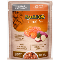 SPECIAL CAT ULTRALIFE SACHE CASTRADO SALMÃO 85G