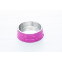 COMEDOURO ALUMINIO PESADO GRANDE ROSA