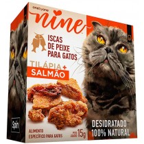 MINI SNACK NINE CAT SABORES TILÁPIA + SALMÃO