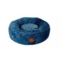 CAMA PUFF SUPER LUXO G - CANELADO AZUL