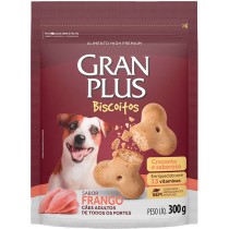 BISCOITO GRAN PLUS AD SABOR FRANGO 300GR