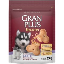 BISCOITO GRAN PLUS FILHOTE SABOR LEITE 250GR