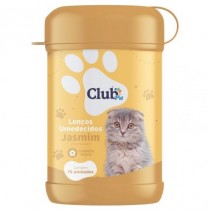 LENÇO UMEDECIDO CLUB  JASMIN GATOS 75UN