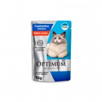 OPTIMUM CAT SACHE AD CASTRADO CARNE 85 GR