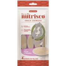 NUTRISCO GATOS SNACK CREMOSO 56g - ATUM E SALMÃO