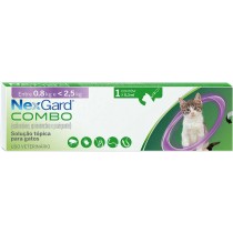 NEXGARD COMBO GATOS 0.8KG A 2,5KG - 1 PIPETA