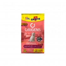 RAÇÃO ORIGENS GATO CASTRADO CARNHE 11,1KG